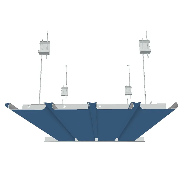 Реечный потолок итальянского дизайна с закрытыми стыками А100АC