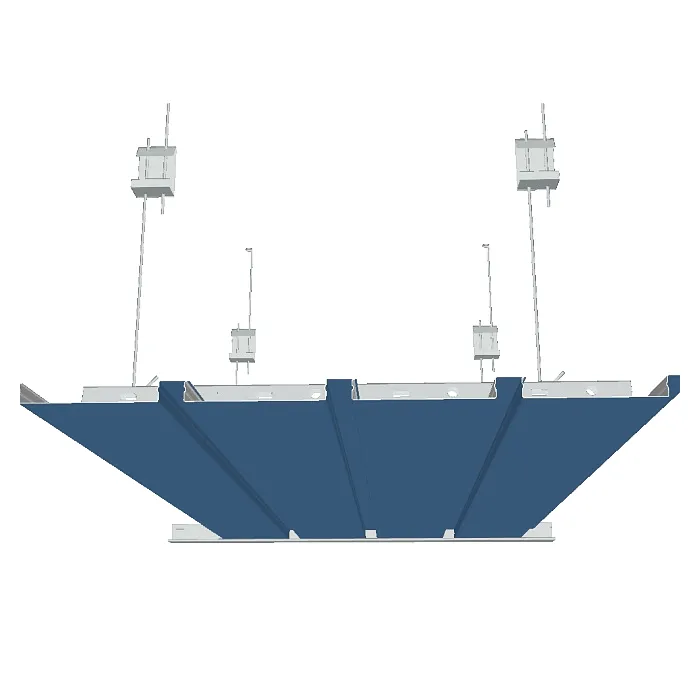 Реечный потолок немецкого дизайна с закрытыми стыками АN100АC